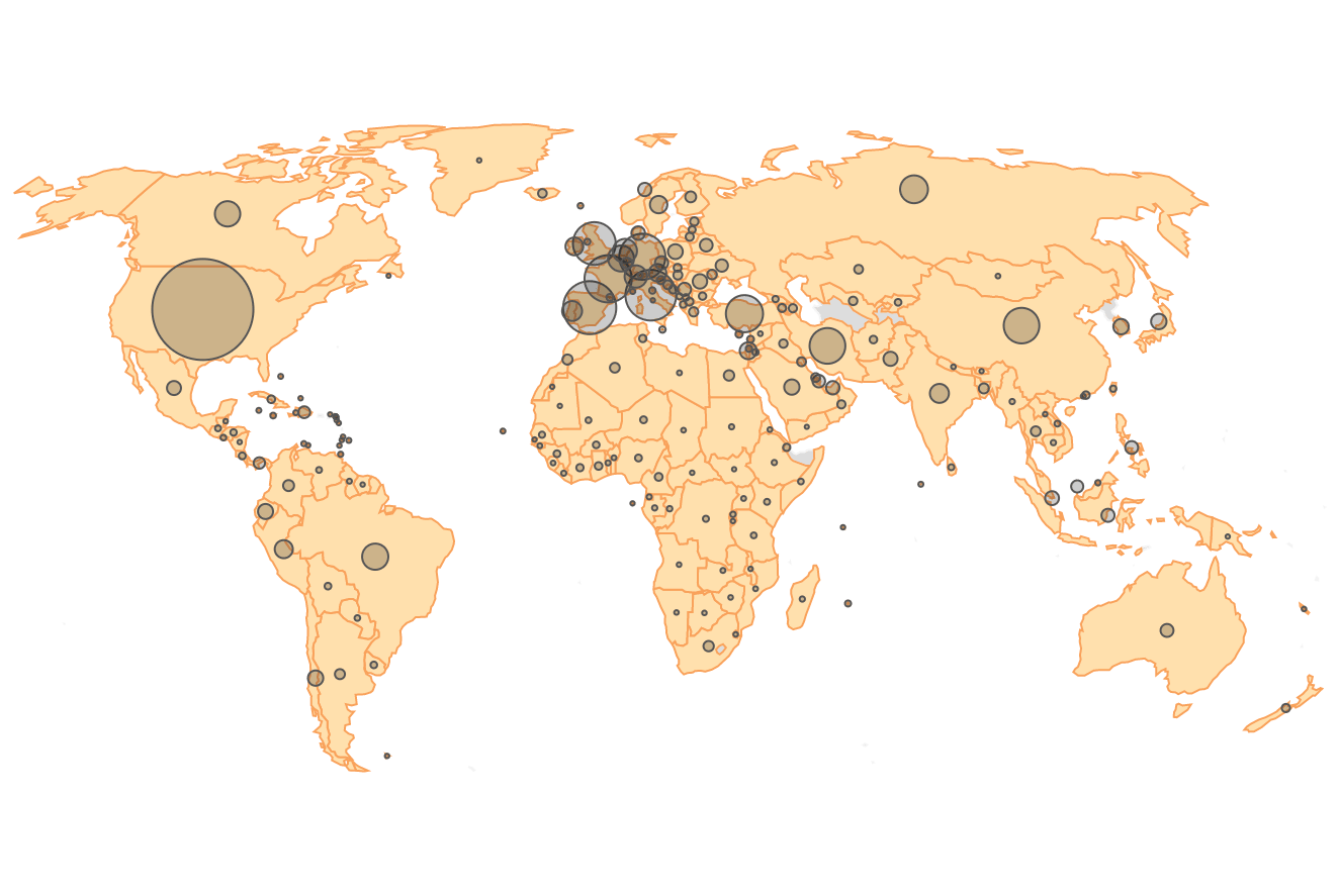 coronavirus world map NPR